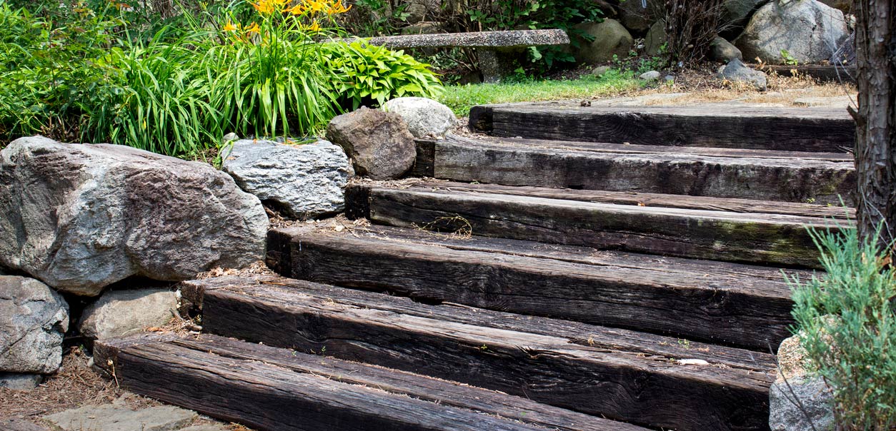 Constructing Sleeper Steps for Your Garden