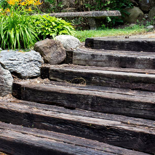 Constructing Sleeper Steps for Your Garden