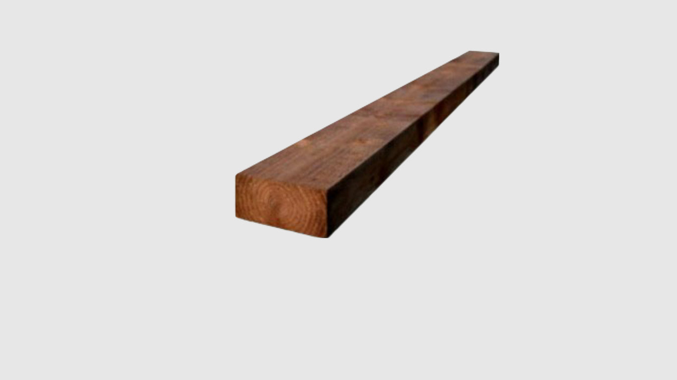 Decorative sleepers - Brown garden sleepers used for garden edging available at Wade Building Supplies