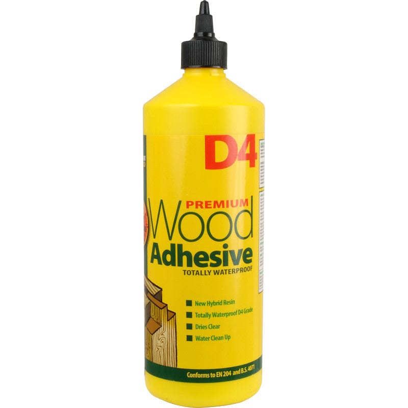 Everbuild 502 Wood Glue Adhesive All Purpose Weatherproof Fast Dry Strong  Clear