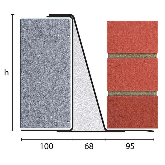 WADE BUILDING SUPPLIES | CATNIC CX70 CAVITY WALL LINTEL DIMENSIONS IMAGE